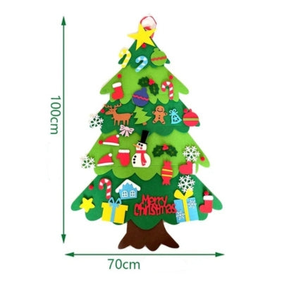 Bricolage Sapin de Noël en Feutre avec Lumières LED