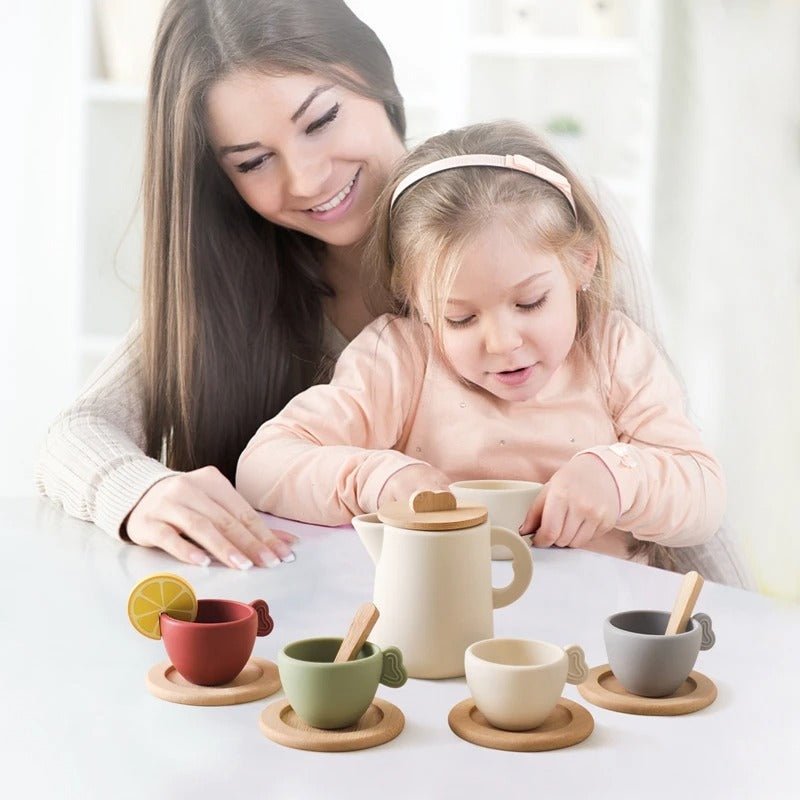 Toy Tea Set 100% Usable | Tiny Sippers Tea Party™ - Wood 'N Pals France