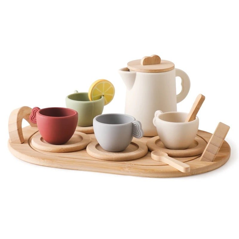 Toy Tea Set 100% Usable | Tiny Sippers Tea Party™ - Wood 'N Pals France